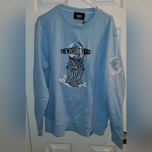 Denimicity The World Is Yours Crewneck Sweatshirt 2xl New With Tags